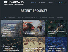 Tablet Screenshot of denis-armand.com